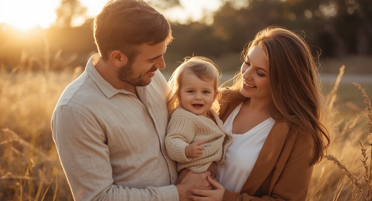 neutral family photo outfits outdoor photography