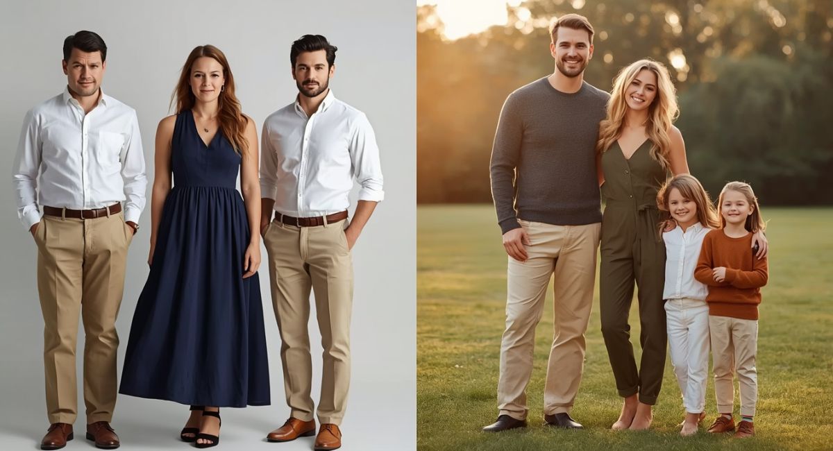 Should everyone wear the same color for family photos