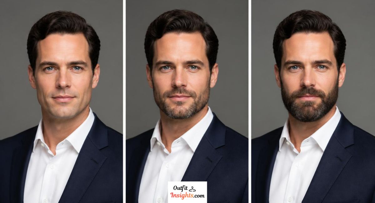 what to wear for a professional headshot demonstrating professional grooming and appearance standards for men