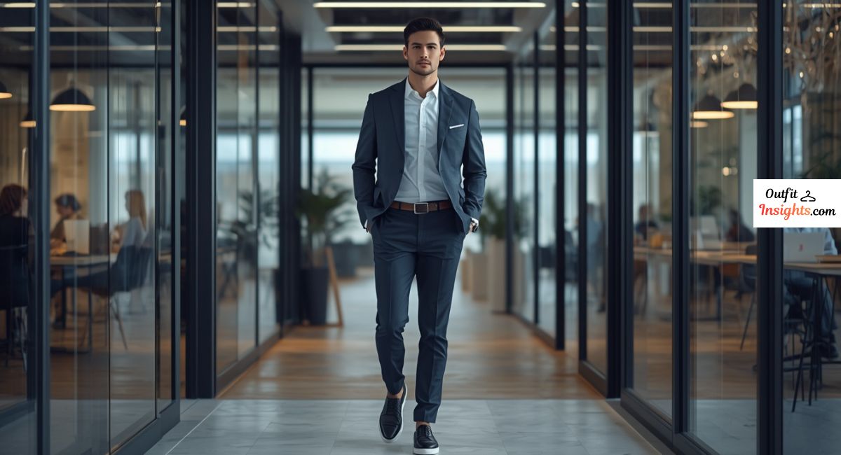what to wear for a job interview at a technology company featuring modern business casual attire